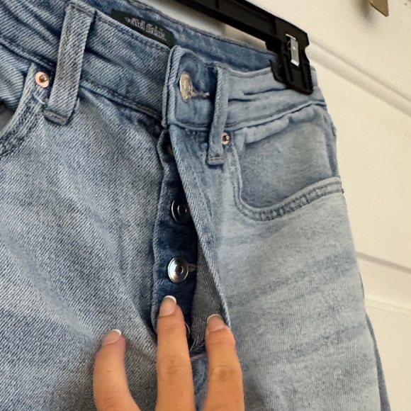 Wild Fable Light Blue Distressed Straight Leg Jeans - Picture 6 of 7